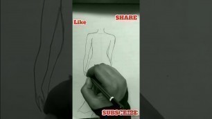 'Fashion sketch | How to draw fashion figure | fashion illustration | draw fashion model by pencil'