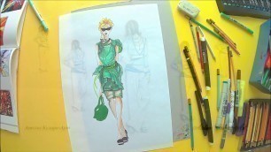 'Fashion-Modelle zeichnen mit Bleistift und Marker Teil 3'