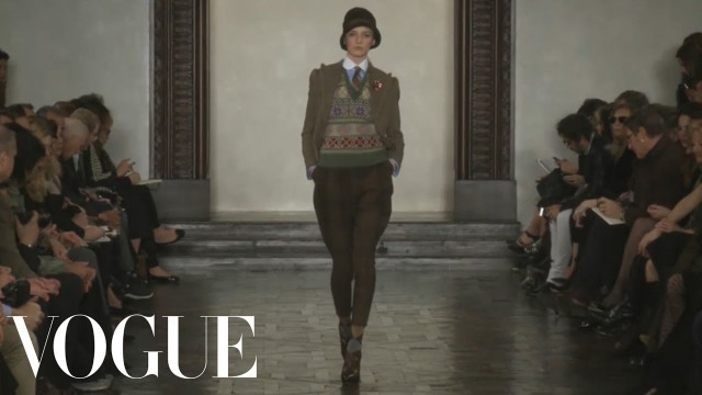 'Ralph Lauren Ready to Wear Fall 2012 Vogue Fashion Week Runway Show'