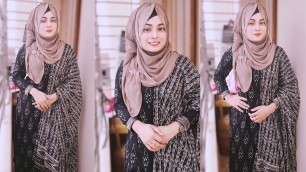 'Hijab style with salwar kameez 2022/ Simple hijab tutorial'