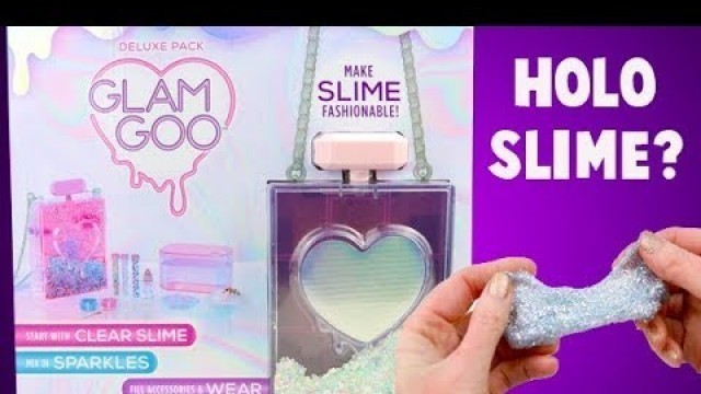 'Glam Goo Fashion Slime Purse Review and I Make Holo Slime!'