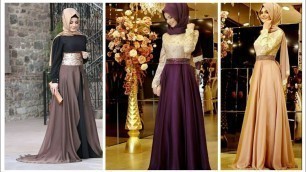 'Fancy Party Wear Formal Abaya and Hijab Fashion'