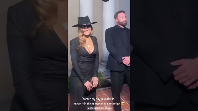 'Jennifer Lopez & Ben Affleck attend the Ralph Lauren SS23 Runway Show - Front Row  instagram'