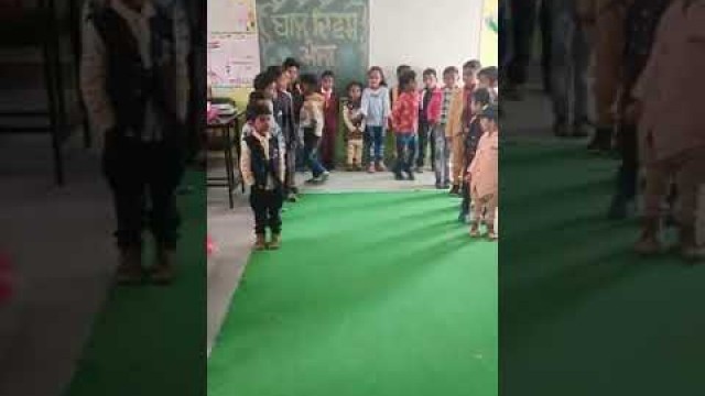 'fashion show in gps khansa pre primary children'