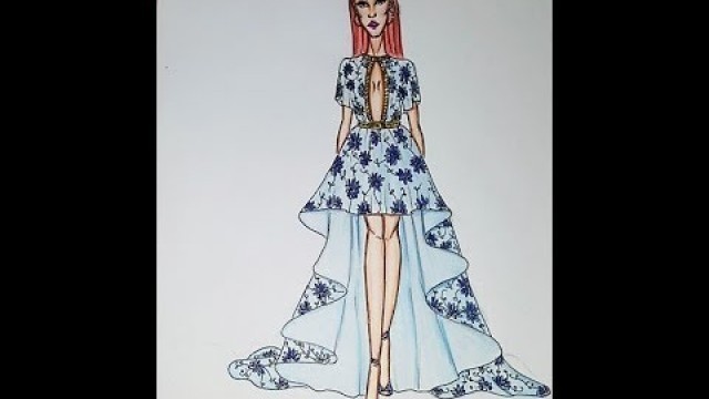 'Fashion Drawing: Draw High Low Dress'