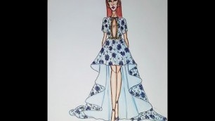 'Fashion Drawing: Draw High Low Dress'