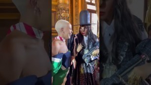 'Doja Cat with Janet Jackson & Erykah Badu at Tom Browne\'s fashion show in Paris'