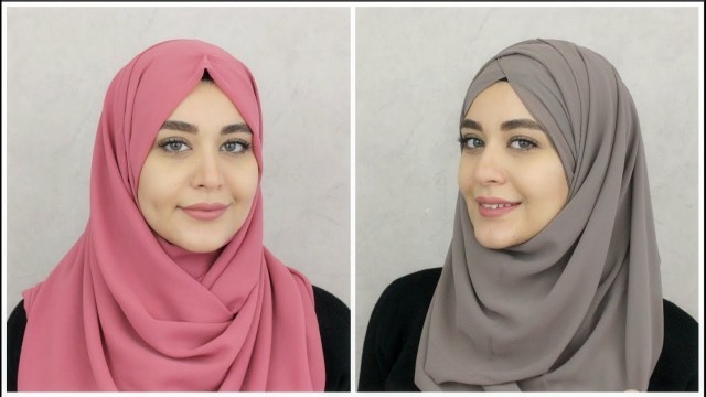 '2 New Chiffon Hijab Tutorials | Muslim Queens by Mona'