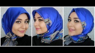 '3 Turkish Inspired Hijab Styles - Square Silk Scarf from Armine | Muslim Queens by Mona'