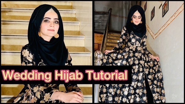 'Wedding Hijab Style | Simple And Decent Hijab Tutorial For Events | Dietitian Aqsa'