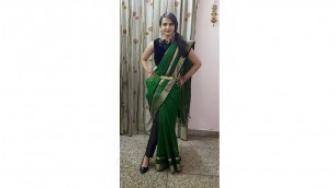 'Posing in Saree| Palazzo Saree| Mar Jawaan| Fashion| Instagram Trending Reel Featured Riya Bhatia'