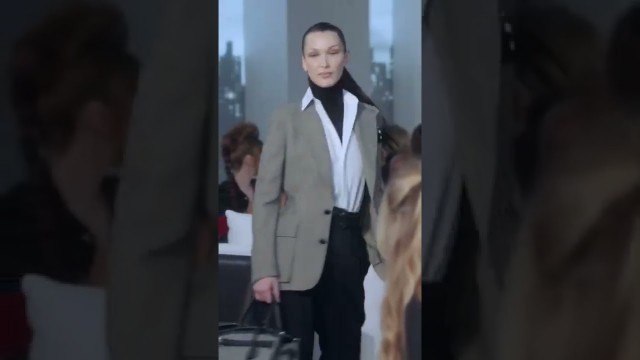 'Bella Hadid walking the runway for Ralph Lauren Fall-Winter 2022 Show'