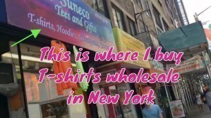 'Where to buy t-shirts wholesale in New york City'