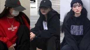 'Tomboy Korean Girl Styles 2021|Korean tomboy Outfit|Korean tomboy Street Style| Tomboy#tomboystyle'