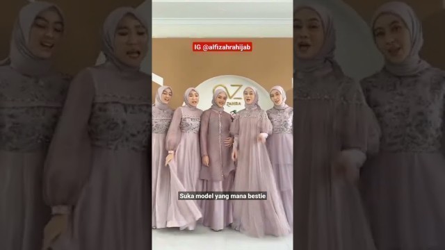 'Link produk di komentar | rekomendasi gamis dress kondangan | shopee haul | ootd hijab style remaja'