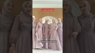 'Link produk di komentar | rekomendasi gamis dress kondangan | shopee haul | ootd hijab style remaja'