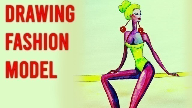 'Drawing Fashion Model, Creating Dynamic Pose | Marti Ty'