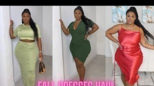 'PERFECT FALL DRESSES ! | CURVY FALL FASHION HAUL | KNOW FASHION STYLE'