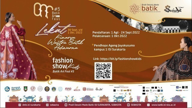 'BATIK ART FESTIVAL 2022 - FASHION SHOW KIDS'