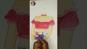 'fashion figure dress drawing #youtubeshorts #shorts #fashion #art #viral #viralvideo #viralshorts'