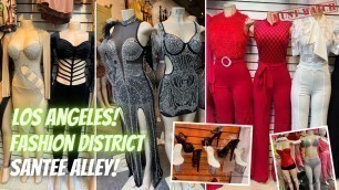 'WALK THROUGH LOS ANGELES SANTEE ALLEY : FASHION DISTRICT'