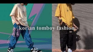 '#korianstyle tomboy fashion koria//tomboy outfits//2021'