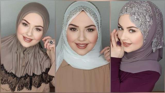 'Şal Bağlamaları teknikleri |تعليم لفات حجاب جديدة للعيد ♥️ Turkish Hijab Tutorial'