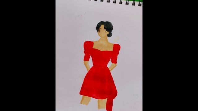 'Easy drawing sketches /fashion drawing sketches /fashion girl illustration art by jannat'