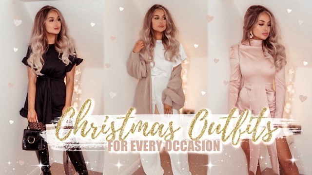 'CHRISTMAS OUTFIT HAUL: Cosy Loungewear, Party Glam, Winter Fashion Try On + Styling'