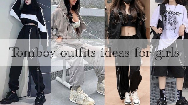 'Tomboy outfits ideas for Girls|Korean tomboy fashion style images|stylish tomboy fashion'