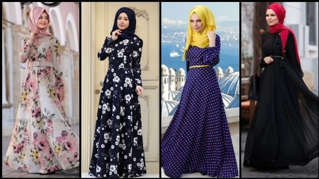 'Maxi dresses with hijab styles 2021 | Muslim fashion outfits/Hijab with maxi dress/Hijab maxi style'