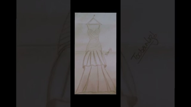 'Girl Drawing||How To Draw Fashion Girl||Dress design drawing model ||#short #girl'