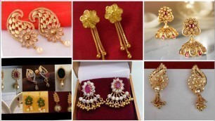 'New Fashion Light Weight Gold Earrings Design'