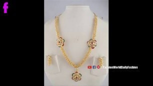 'Malabar New Fashion Light Weight Gold Chain Designs'