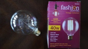 'Fashion Lighting 40watt Vintage Globe Light Bulb'