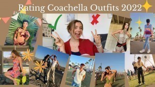 'Ich bewerte Coachella Outfits 2022 - Influencer, Celebs, Elevator Boys,...'