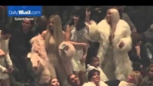 'Kardashian and Jenner girls dance to Kanye\'s new album  .'