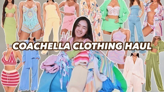 'HUGE COACHELLA CLOTHING HAUL 2022 | Spring break festival outfit ideas (ft. Fashion Nova) 20+ items'