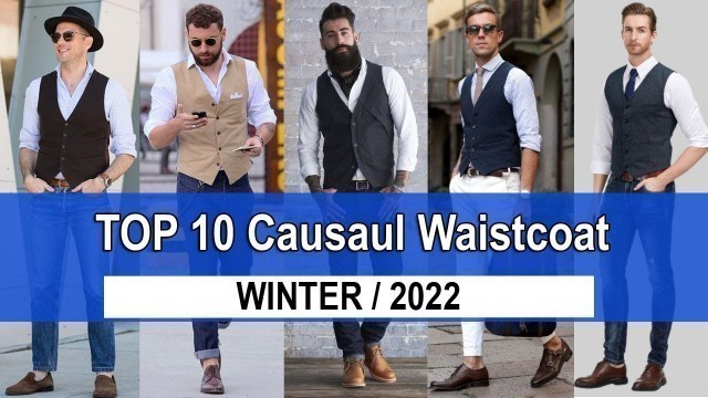 'Waistcoat With Jeans Styles  Outfits Ideas For Men | Waistcoat Casual look | 2022 | Men’s Fashion'