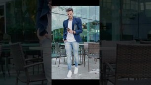 'How To Style Blazer With Jeans In 2022 | Casual Men\'s Fashion 2022 | Blazers Outfits Ideas'