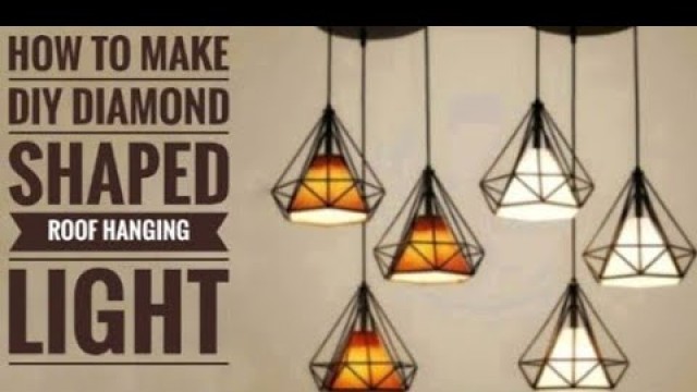 'How to Make Hanging Fashion Light Using with Paper / DIY Home made'