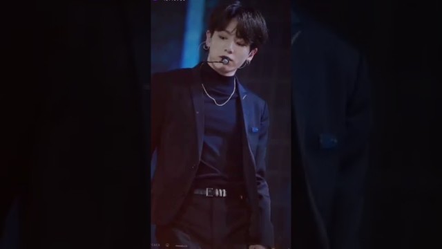 'Jungkook fashion in black suit...