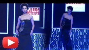 'OOPS! Kangana Ranaut Was About To Fall On Stage At Wills Lifestyle India Fashion Week 2014'