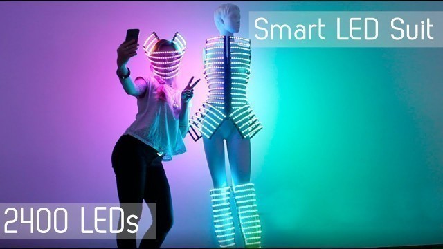 'SMART 2400 LEDs light up cage fancy dress - Do-maru LED fashion sexy dress _C15'