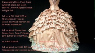 'A5-203 Ragazza Fashion Light Pink Quinceanera Dress, Ball Gowns by www.abcfashion.net.wmv'