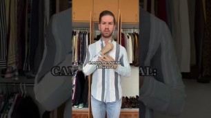 'Diferencia entre CAMISA VESTIR Y CASUAL Para Hombres'