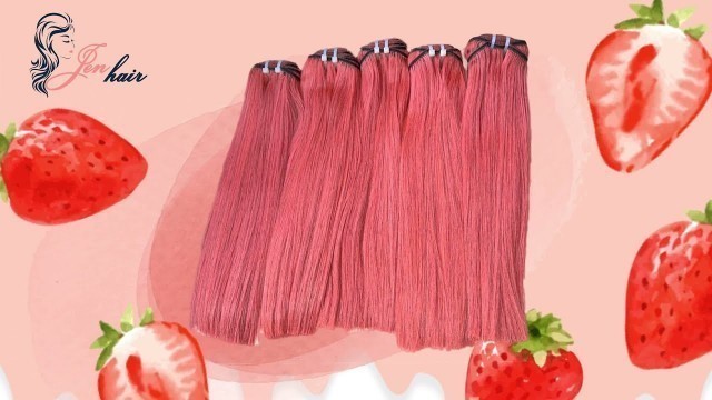 'PINK COLOR || JEN FASHION COLOR || VIETNAMESE COLOR HAIR WIGS ||'