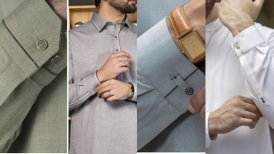 'Classy Men Sleeves Cuff Designs/Shirt Cuff/ Men Eid Casual Kurta Designing By Fashion Update'