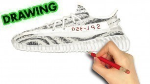 'How to draw Adidas Yeezy 350 Boost | Art Therapy'