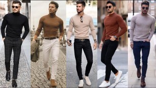 'The best casual outfits with a sweater for men 2021 | Outfit ideas with sweater for men |Men\'s Style'